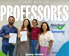 Posse dos novos professores QPMs.