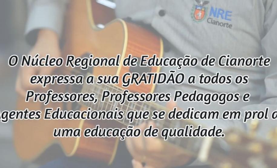 Feliz Dia do Professor!